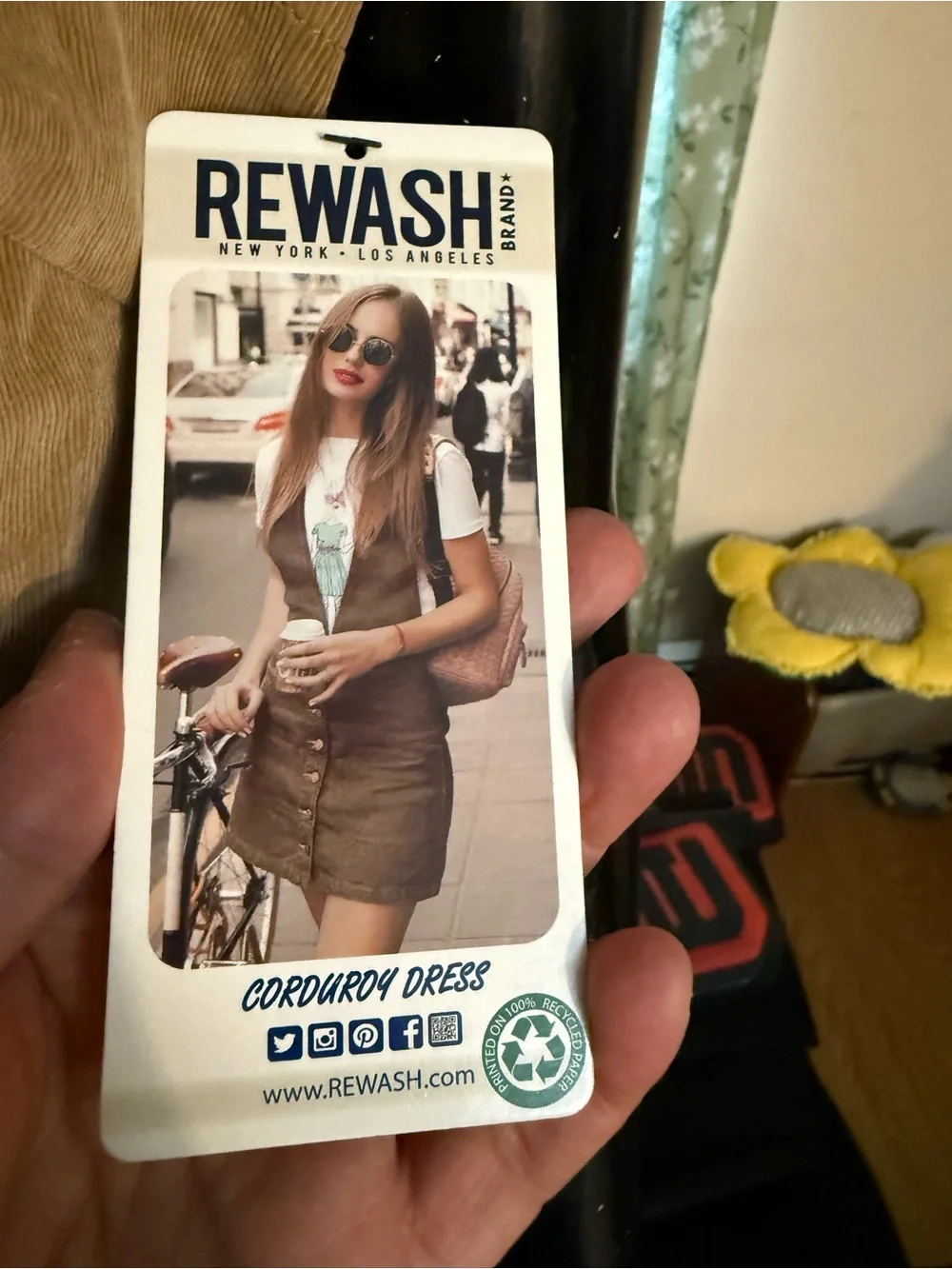 Rewash corduroy mini